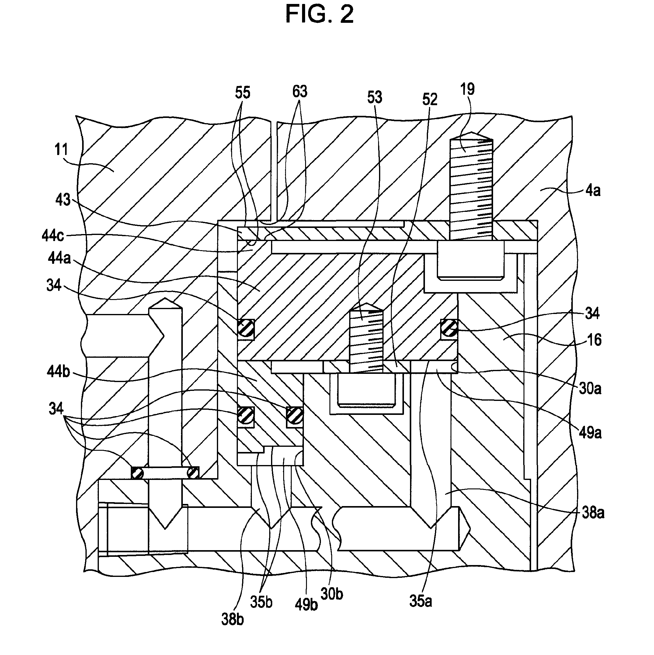 Clamping device in main shaft driving device for machine tool