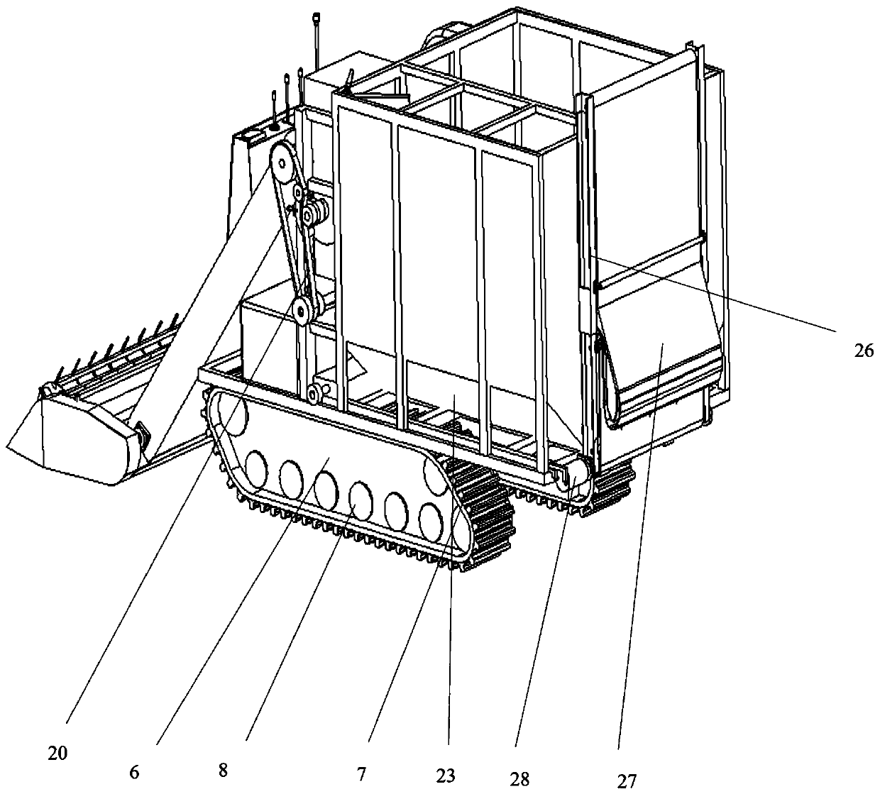 Field harvester for myriophyllum elatinoides