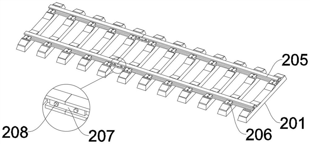 Track fault diagnosis simulation experiment track device