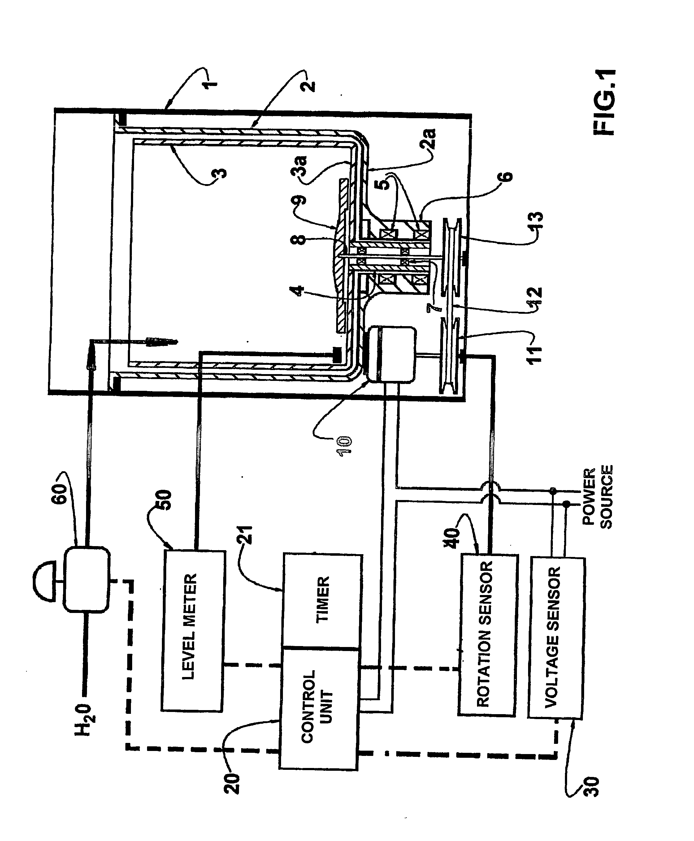 System and process for detecting a load of clothes in an automatic laundry machine