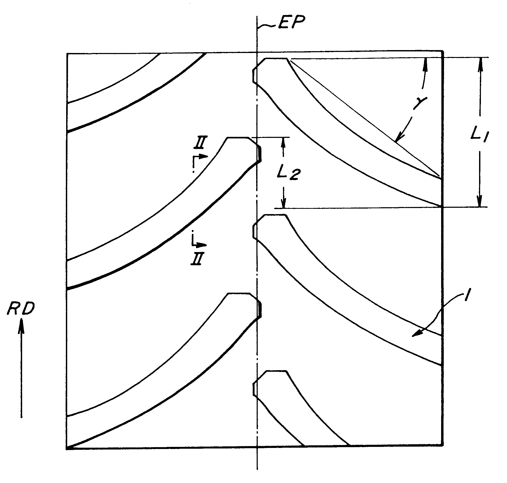 Agricultural pneumatic tires having directional lugs