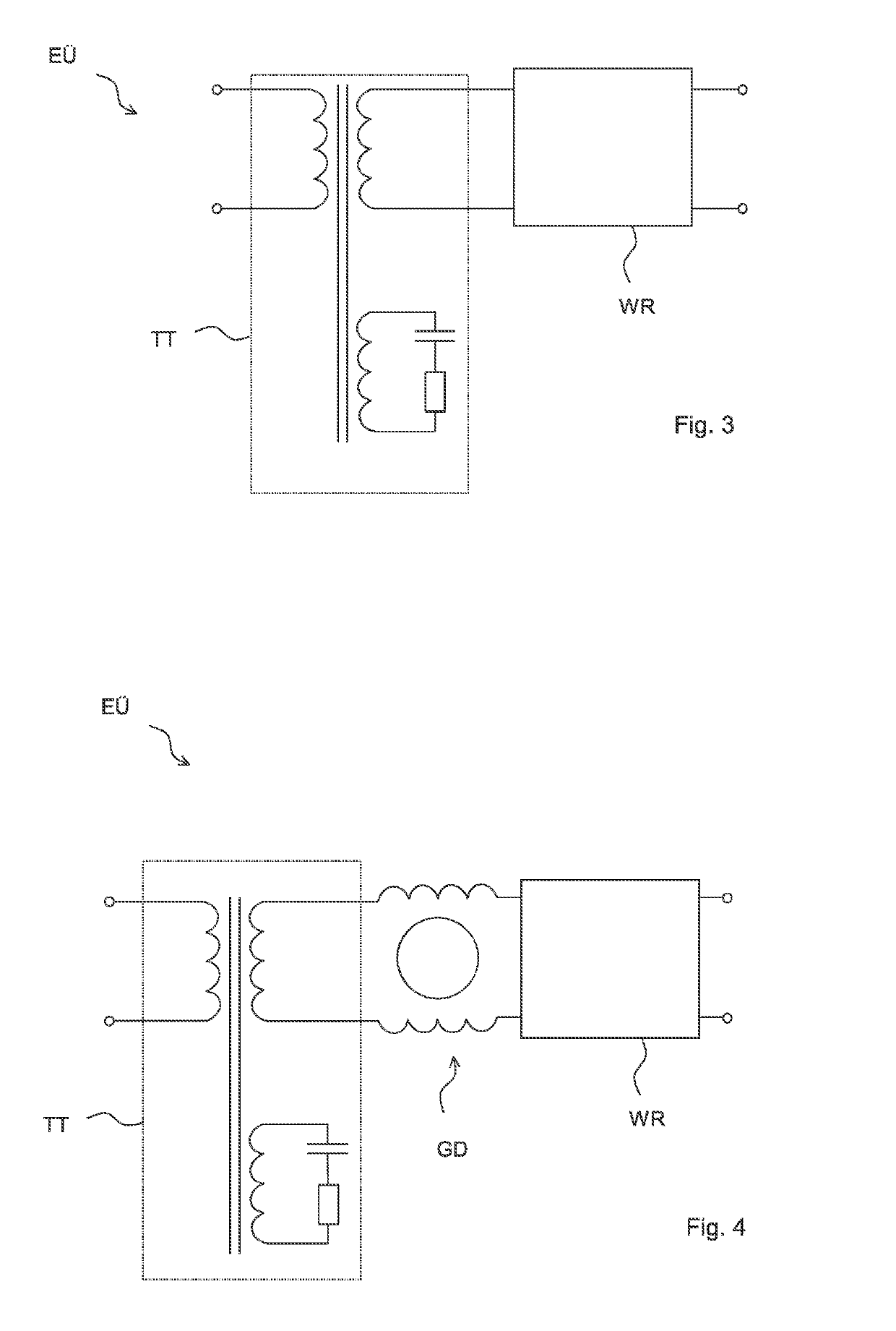 Isolation Transformer with Low Unwanted Resonances, Energy Transfer Device Having an Isolation Transformer and Energy Transfer Device for Wireless Transfer of Energy Having an Isolation Transformer