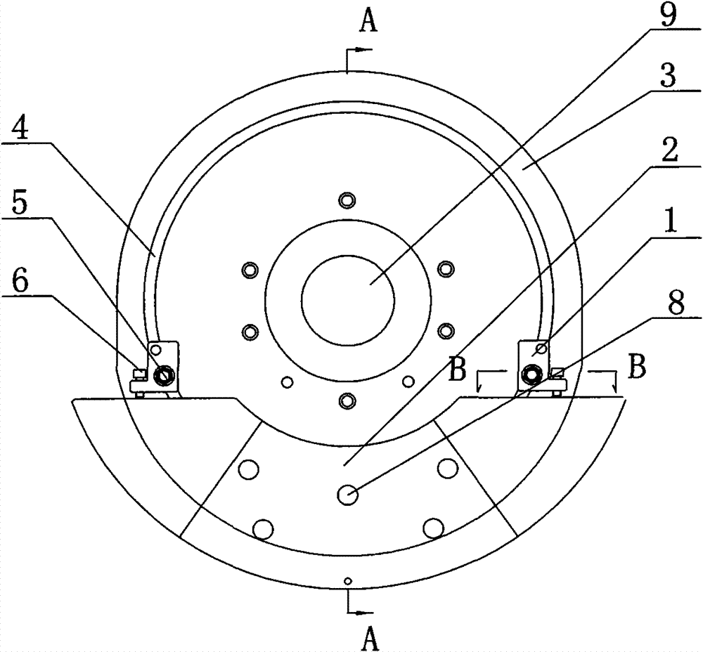 Grinding machine crankshaft machining counter weight device