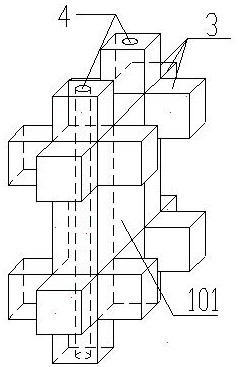 A prefabricated concrete gravity dam based on a superimposed structure and its construction method