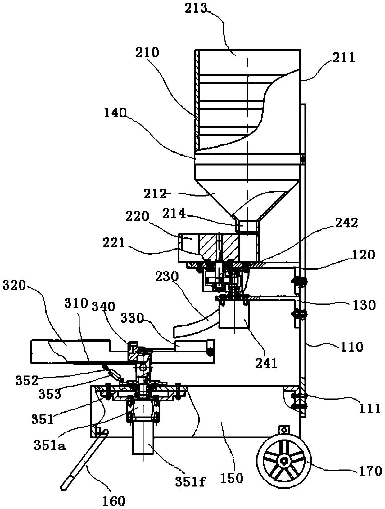 A shuttlecock training automatic launching device