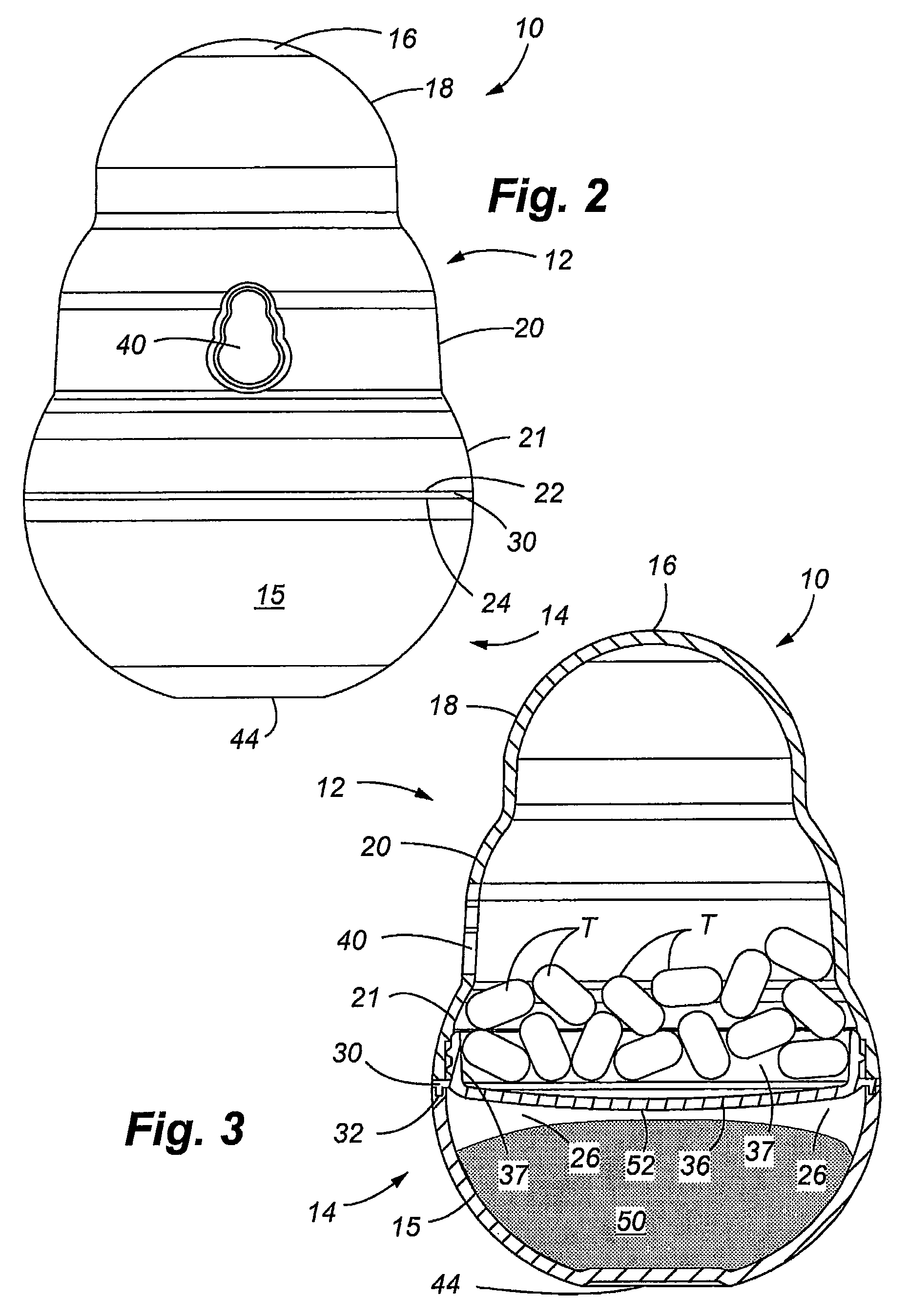 Treat dispenser for animals and method