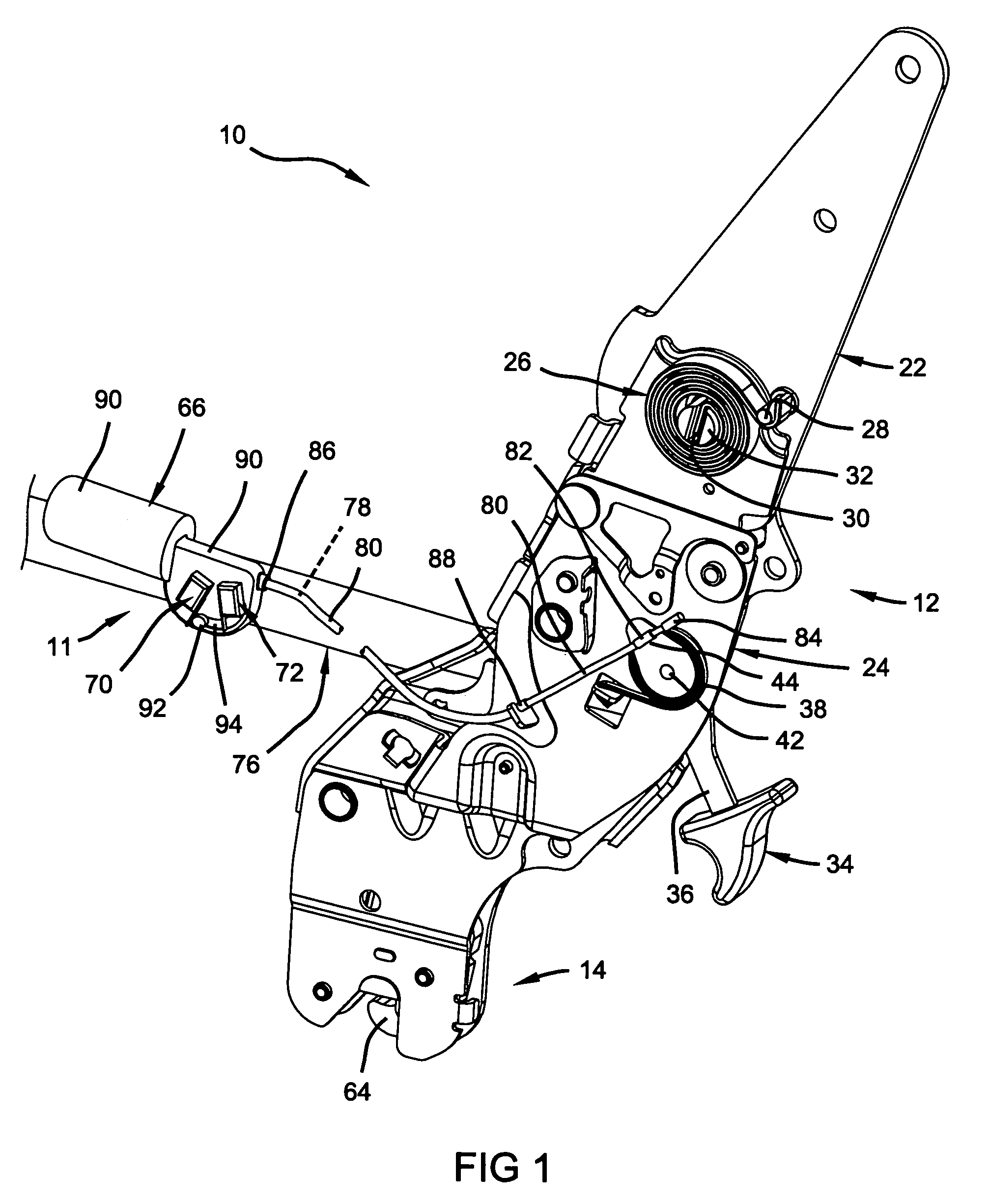 Powered remote release actuator for a seat assembly