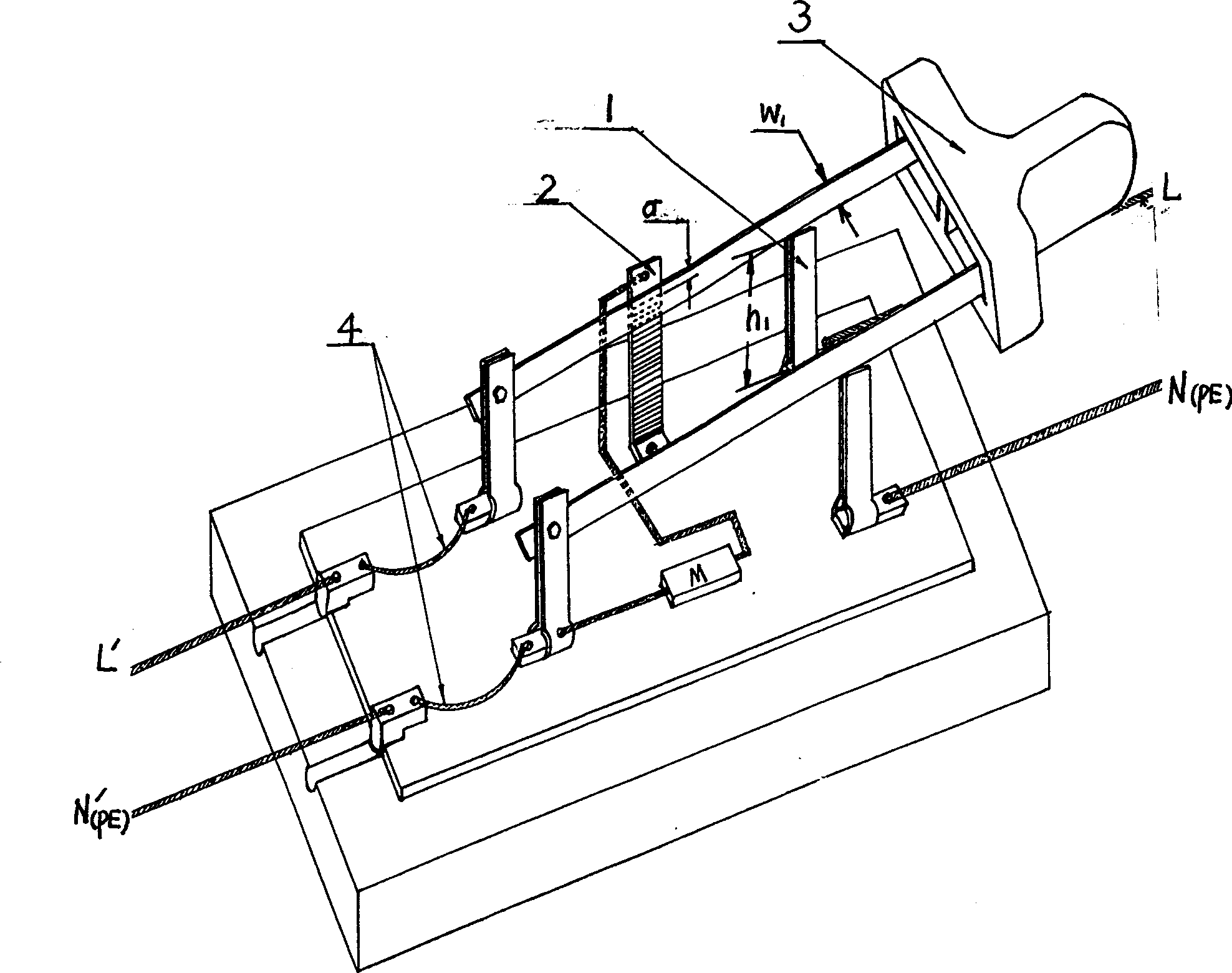 Electronic module and matched main and subcontact arc-supression method