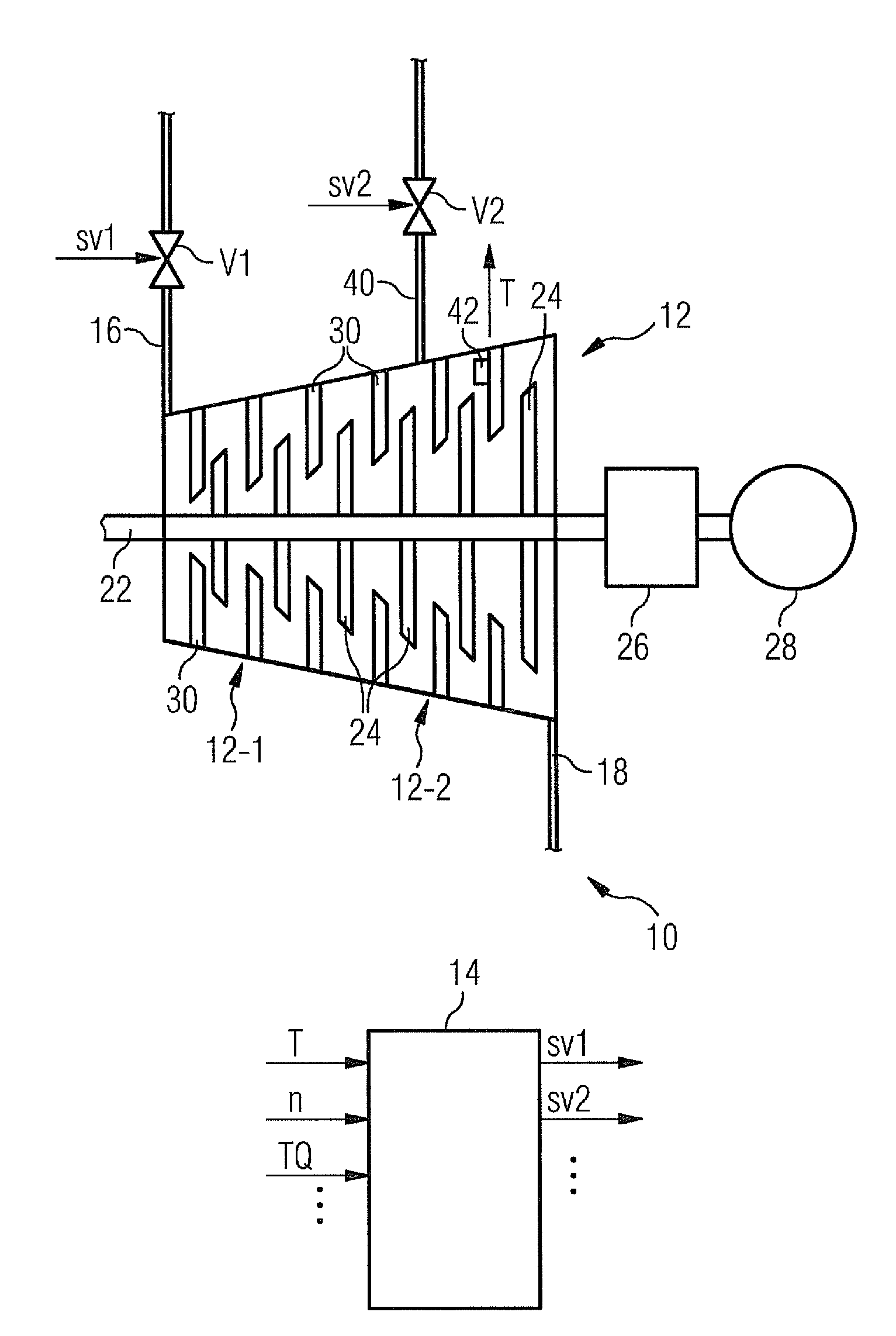 Steam turbine system and method for operating a steam turbine