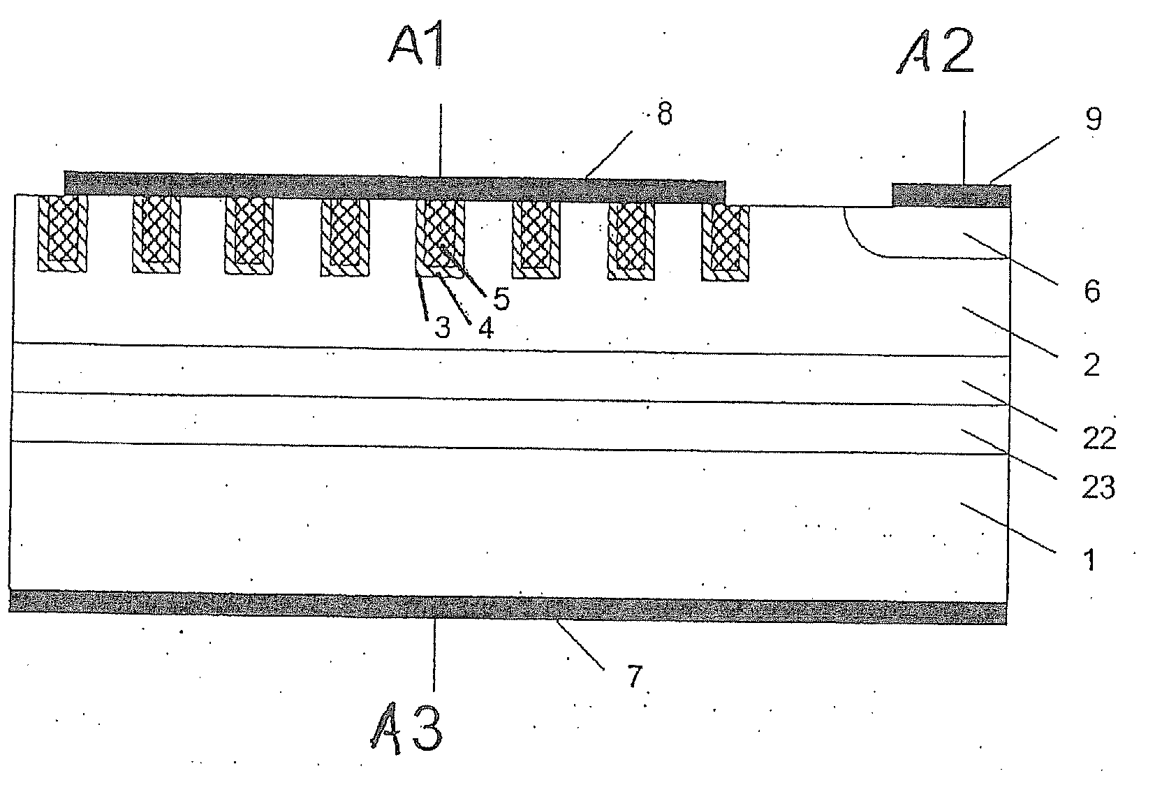 Protective element for electronic circuits