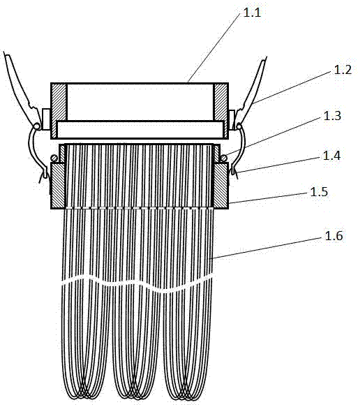 Engine air filter element with hollow fiber film