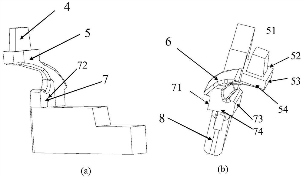 Forming method of narrow intermittent, twisted, multi-blade densely distributed cascade parts