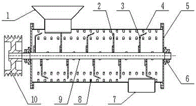 Moving cutter shaft assembly of screen-free caustic soda pulverizer and screen-free caustic soda pulverizer