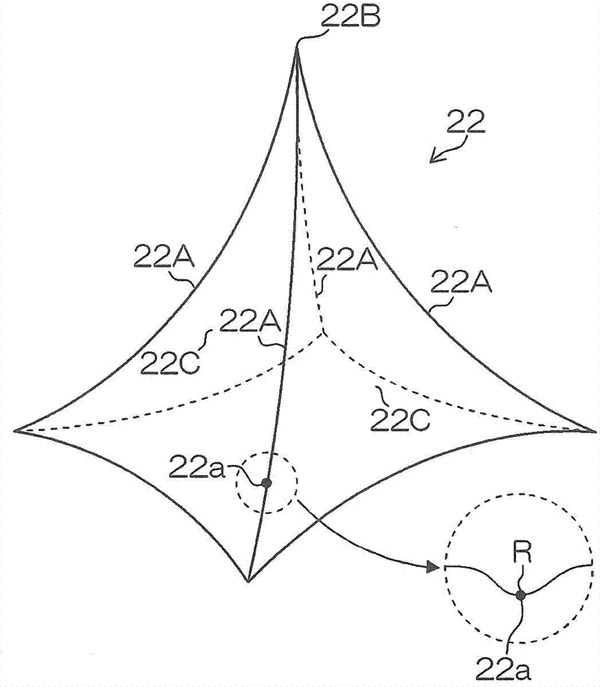 Molding mold, and manufacturing method for transdermal absorption sheet