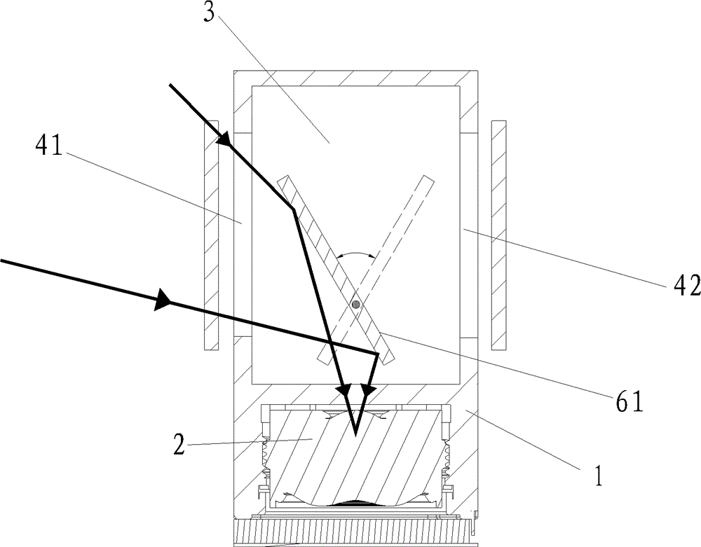 Lens capable of changing shooting direction, and operating method thereof