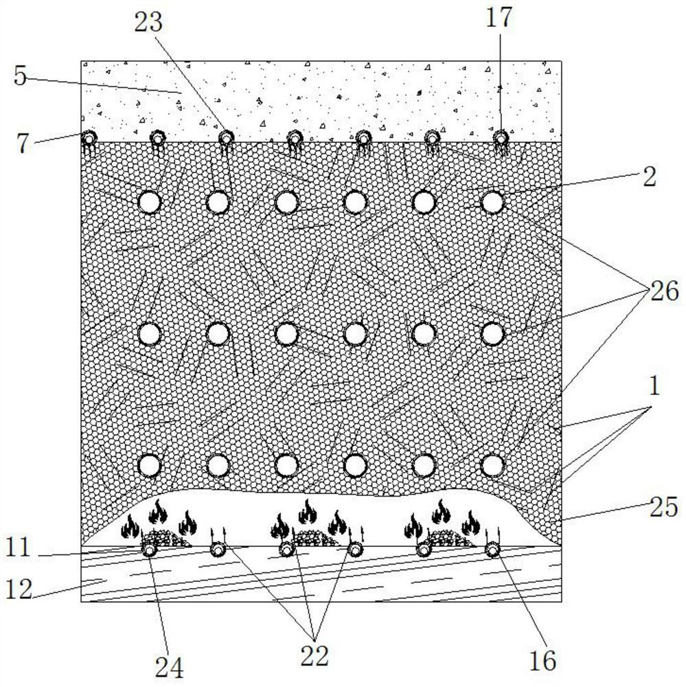 Coal seam advanced fracturing C-shaped furnace method for strengthening the chemical reaction of underground coal gasification