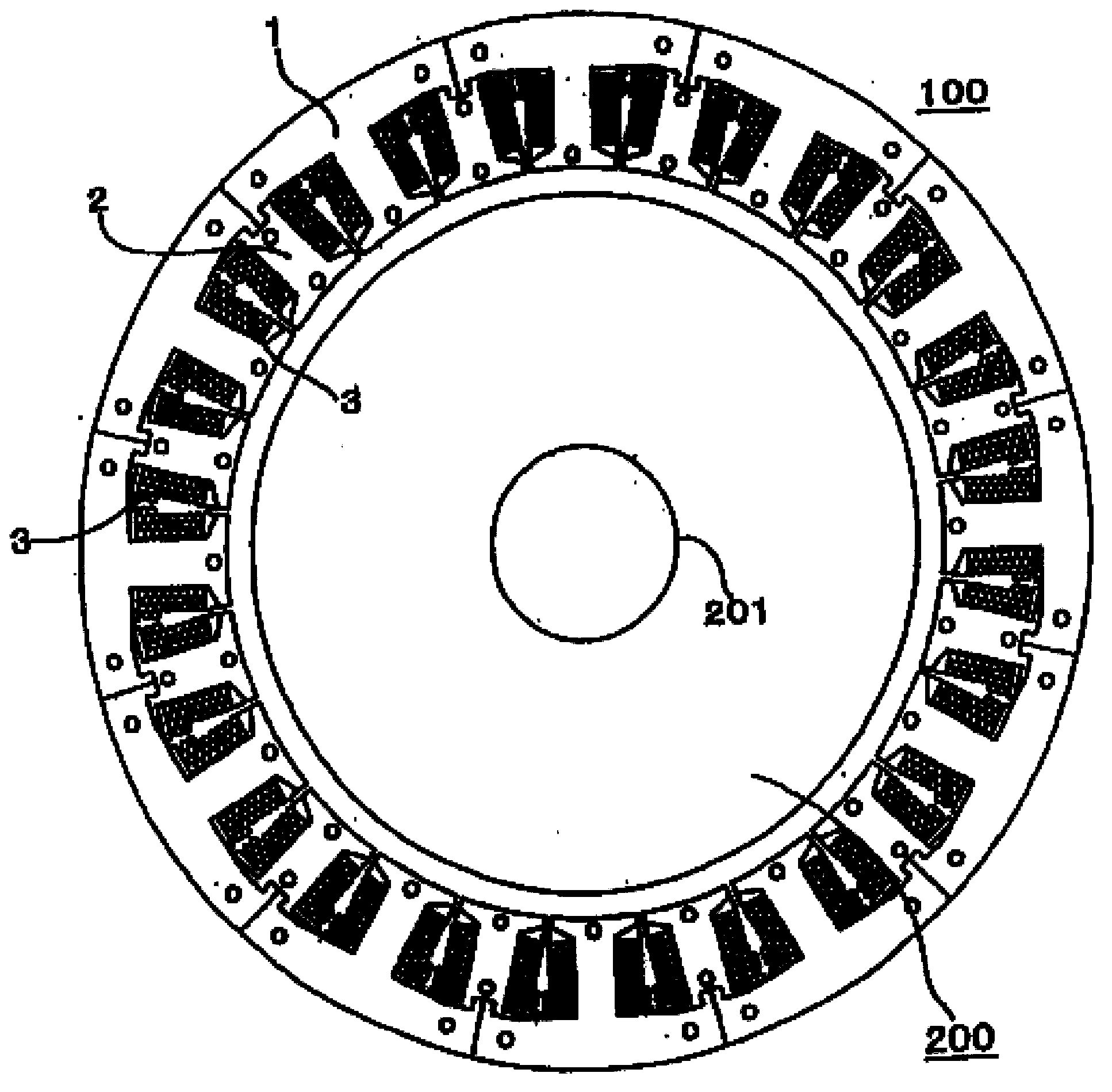 Stator of rotary motor