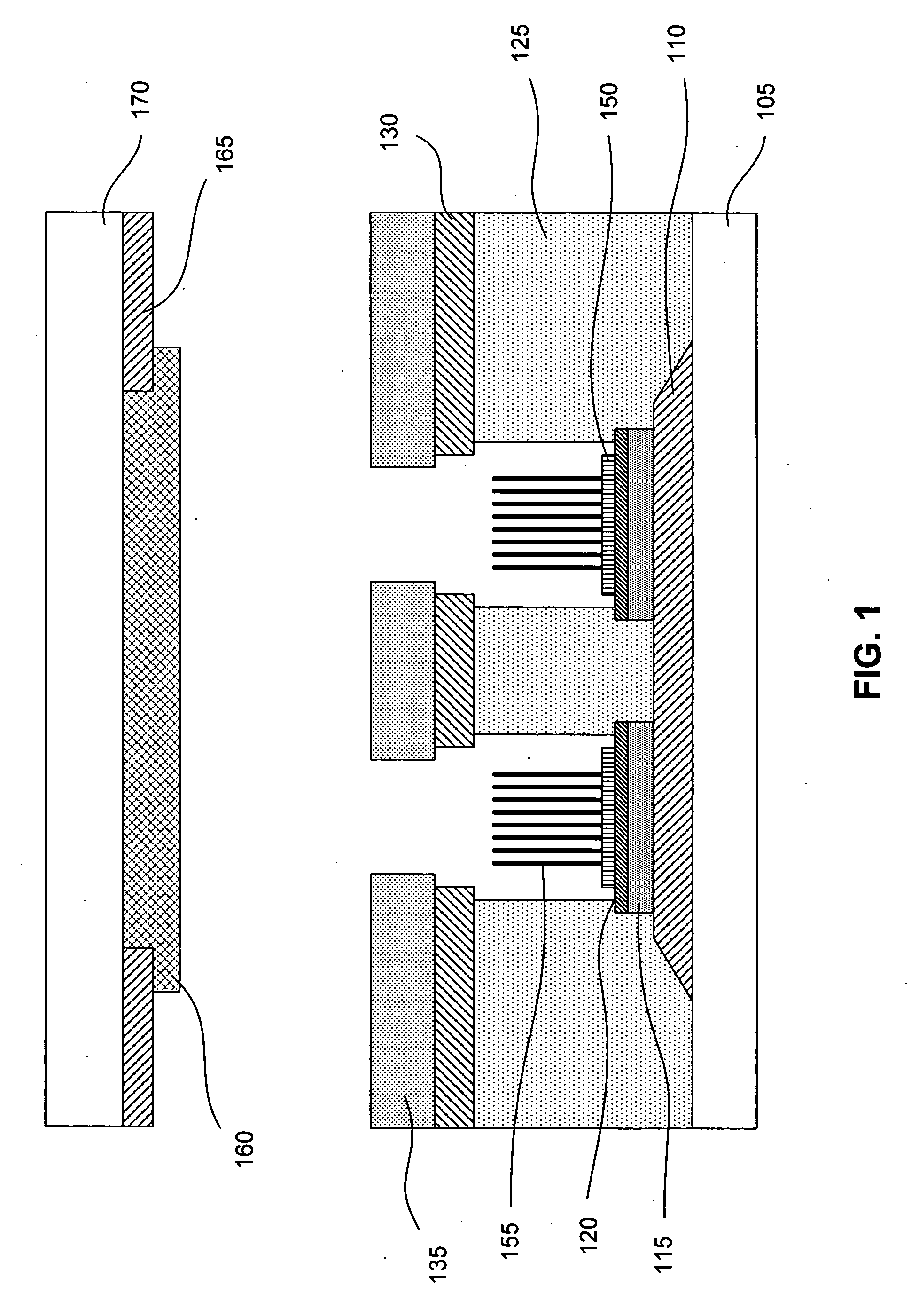 Emitter structure with a protected gate electrode for an electron-emitting device