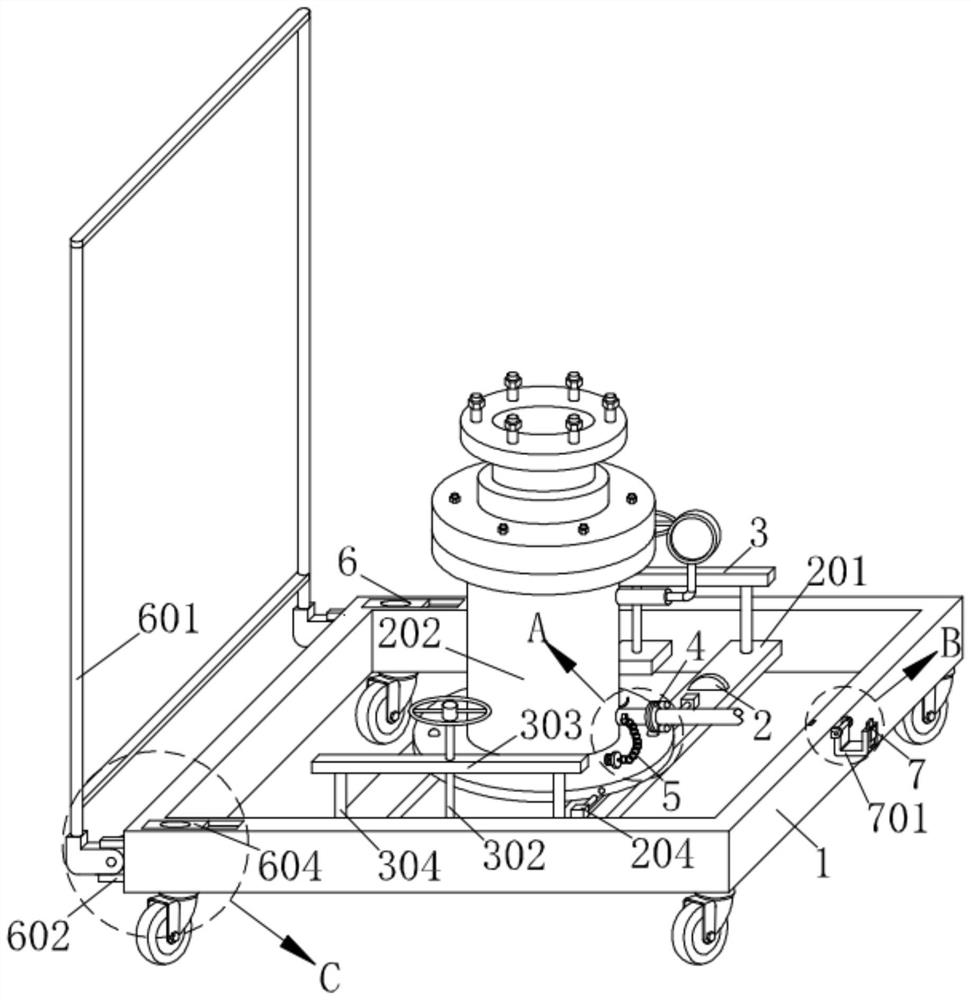 pressure-testing-device-for-testing-sealing-performance-of-ground-well