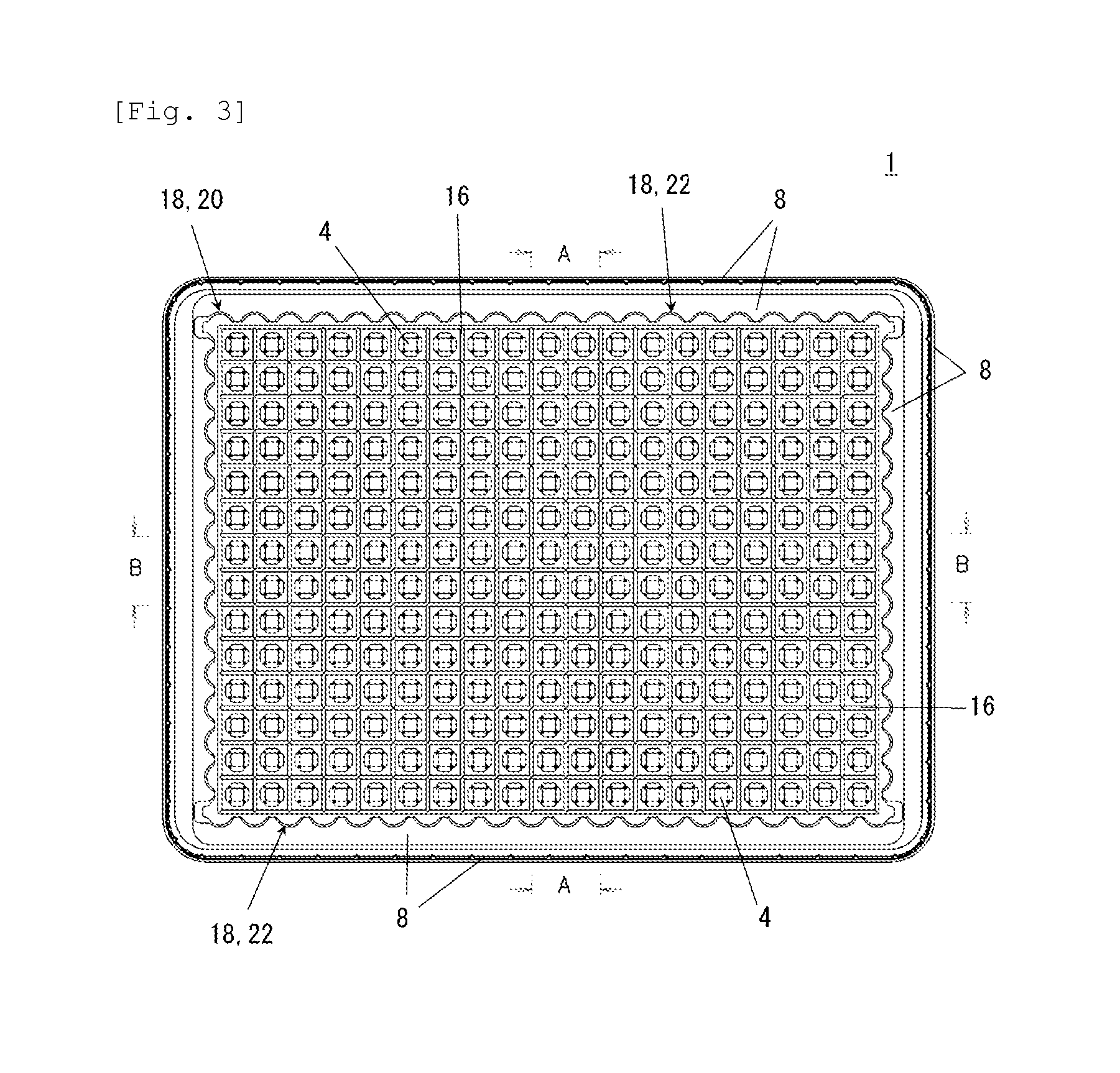 Container-holding tray