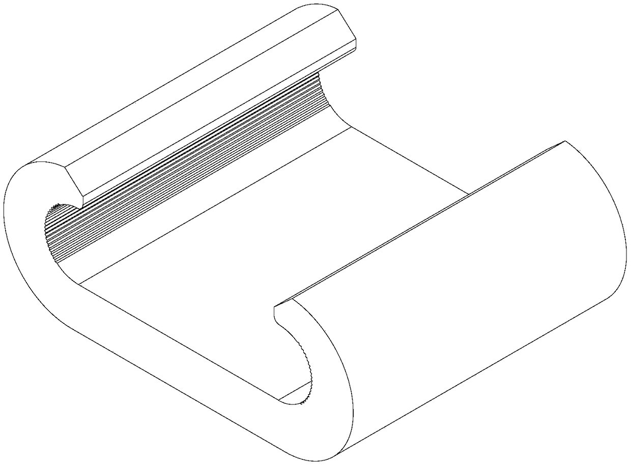 C-shaped cable clamp