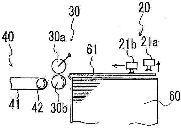 Paper feeding device and paper feeding method