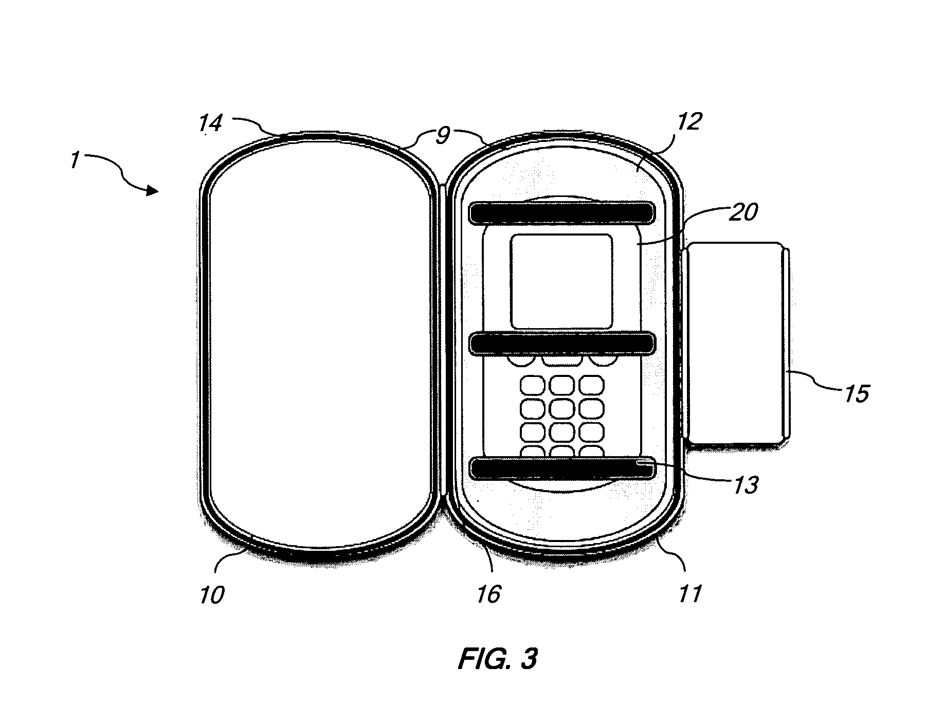 Protective enclosure for a mobile terminal