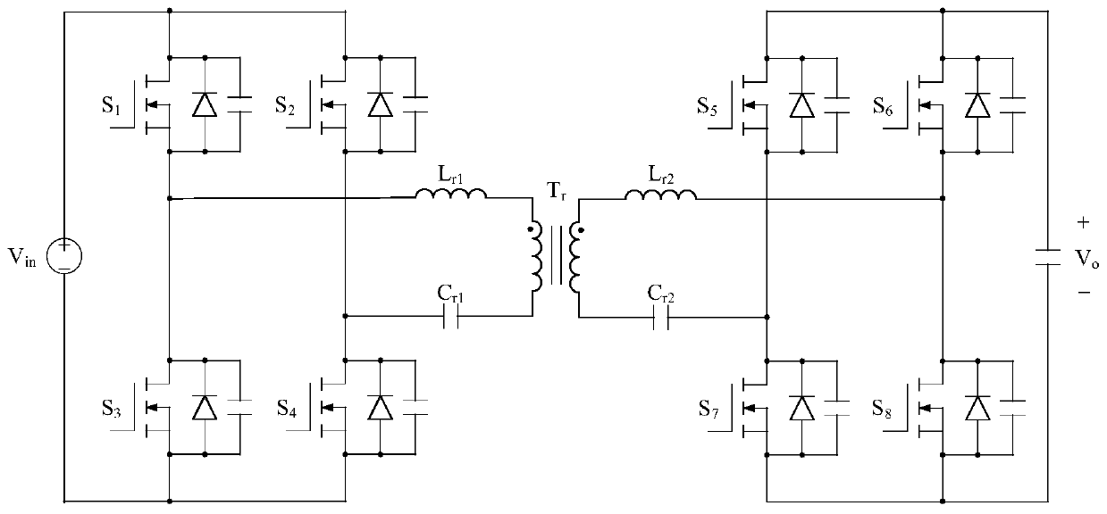 Real-time detection method and system for open-circuit fault of CLLLC resonant converter