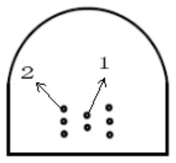 A construction method of quasi-conical energy-gathering cut