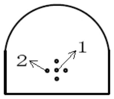 A construction method of quasi-conical energy-gathering cut