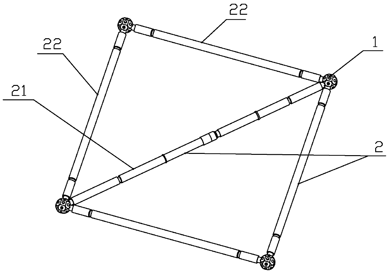 A ball-bar truss unit based on memory alloy