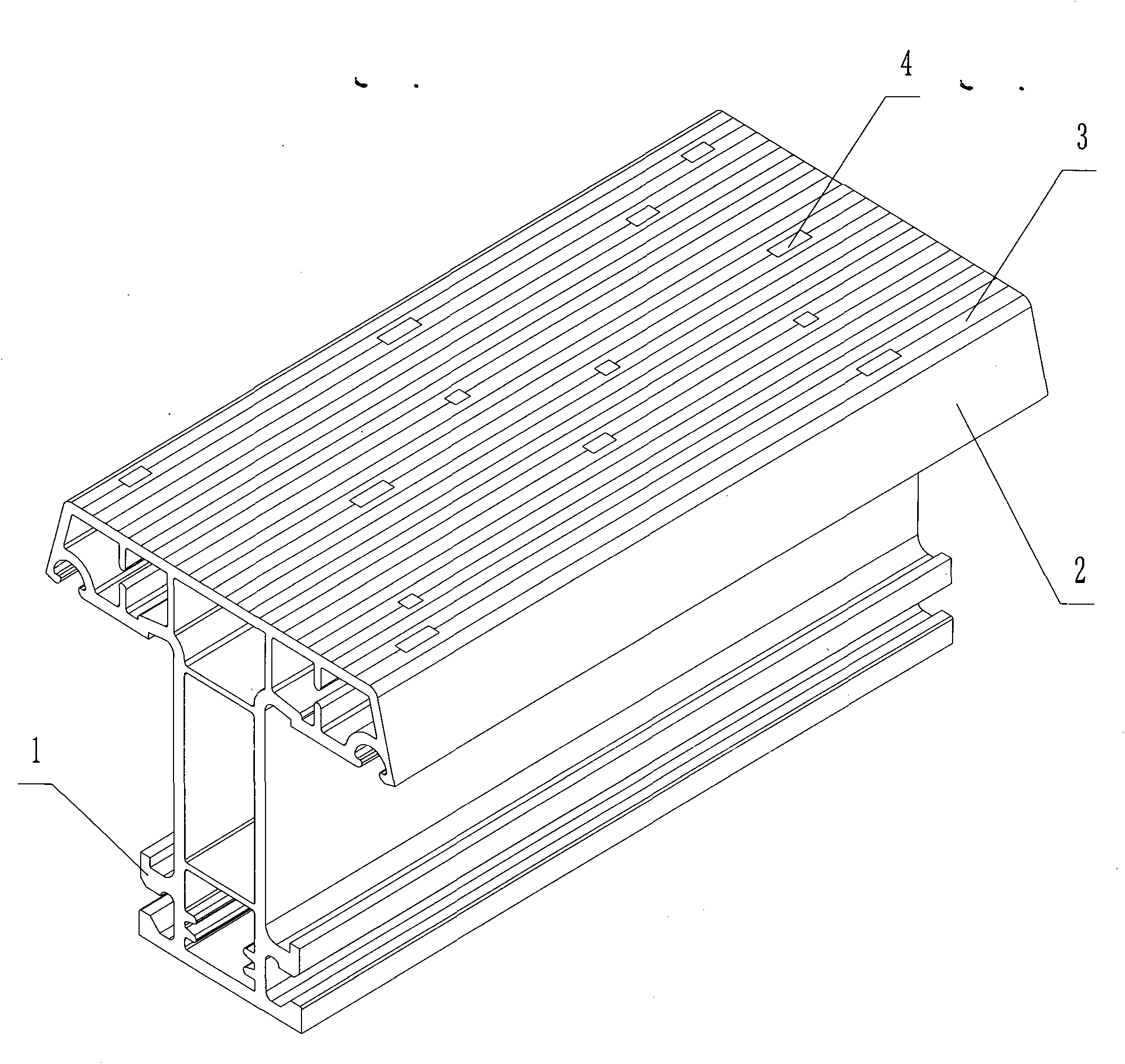 Surface-carved co-extruded profile