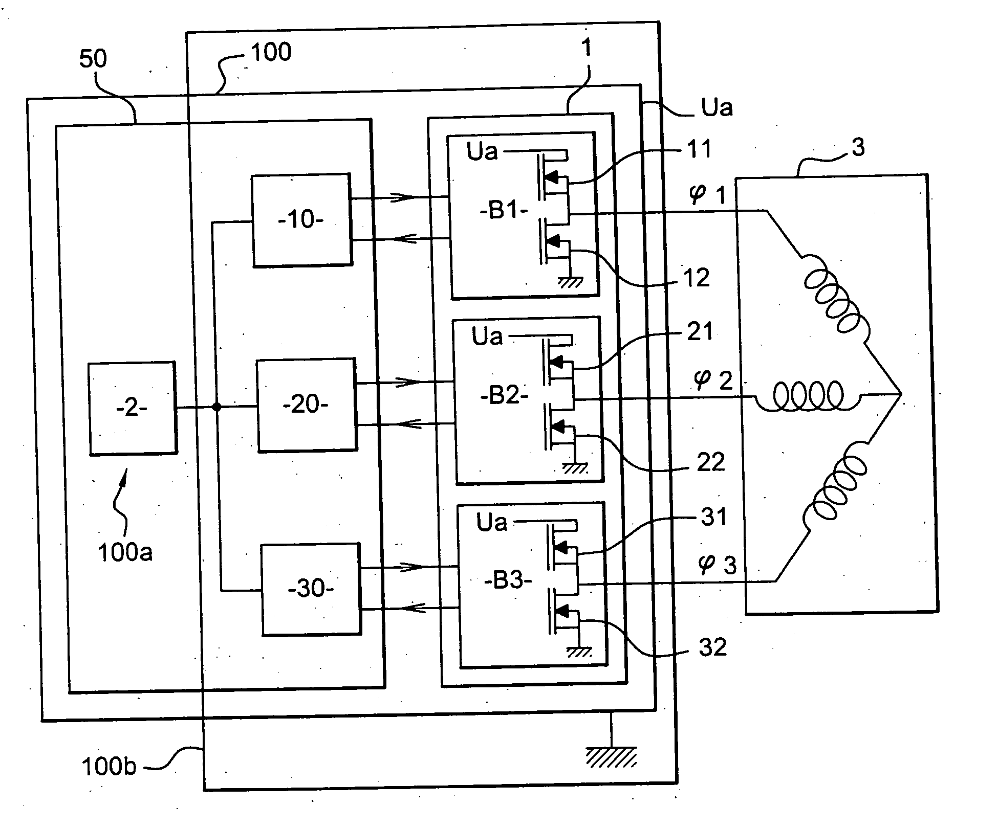 Control and power module for integreated alternator-starter