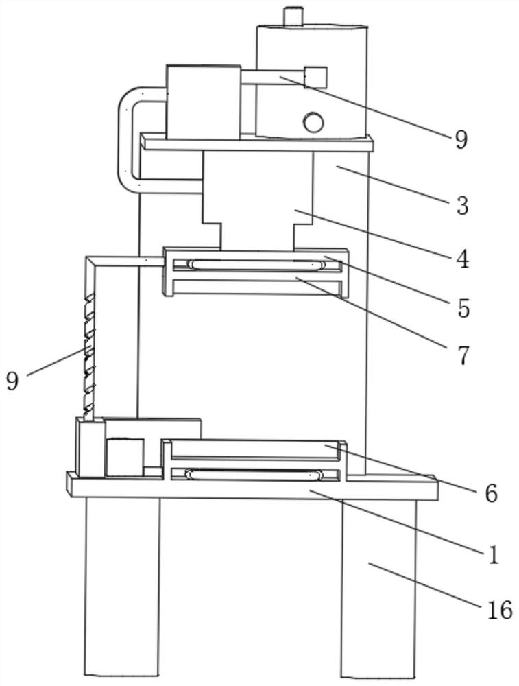 Pressure-controllable hydraulic press for liquid crystal display machining