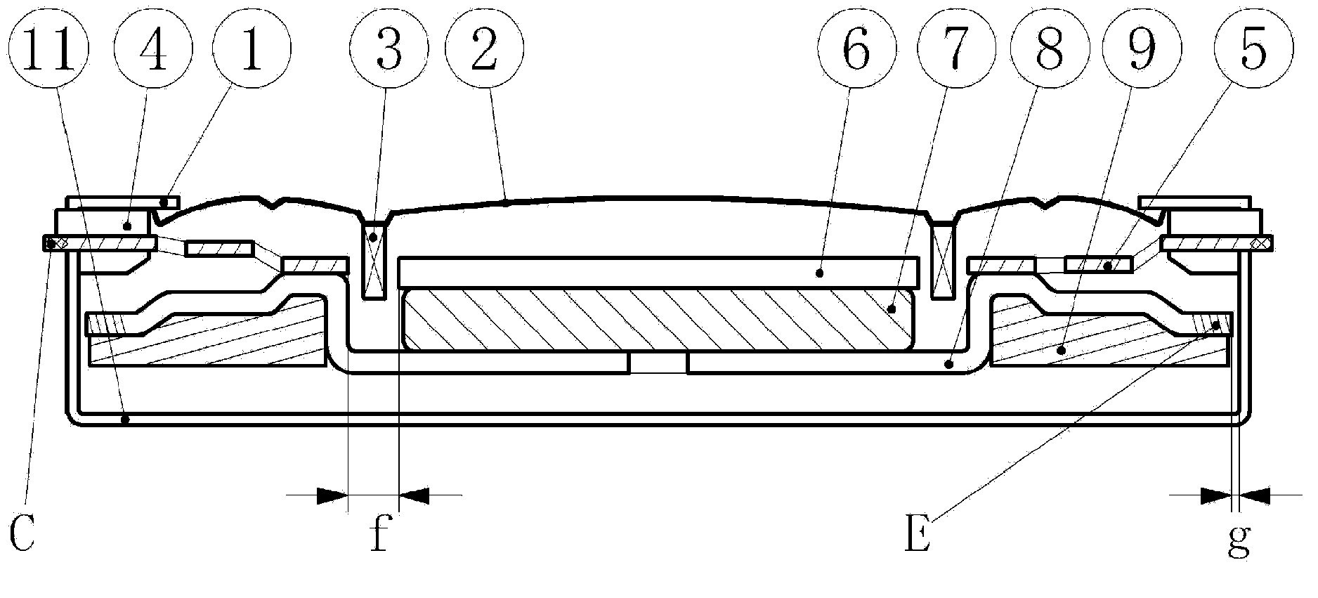 Load-resisting structure of multifunctional vibration actuator