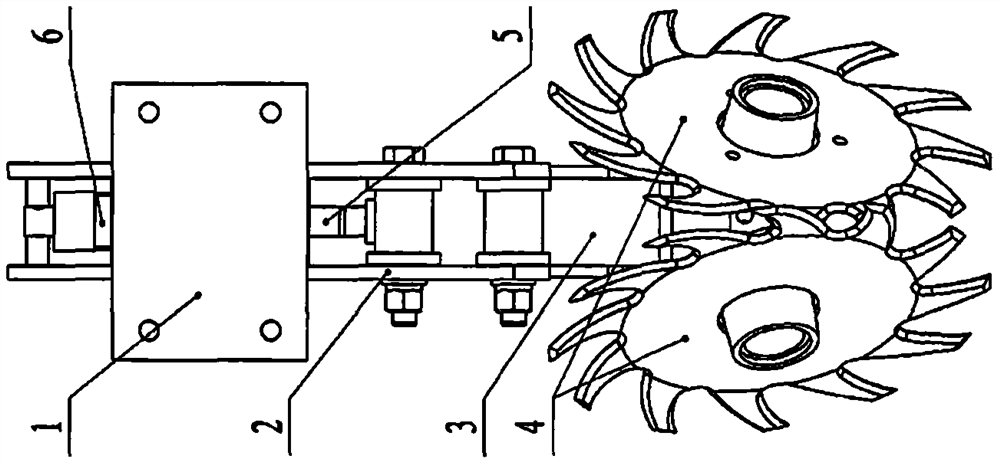 A seed bed with straw clearing width automatic regulation unit