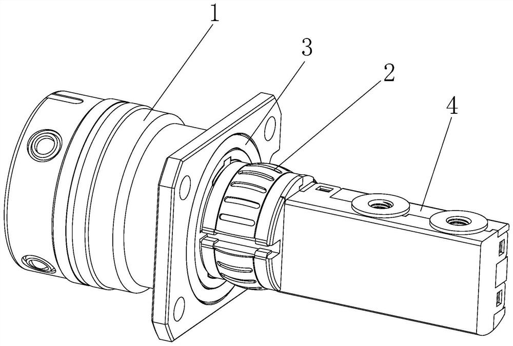 Shielding connection structure of outdoor power socket