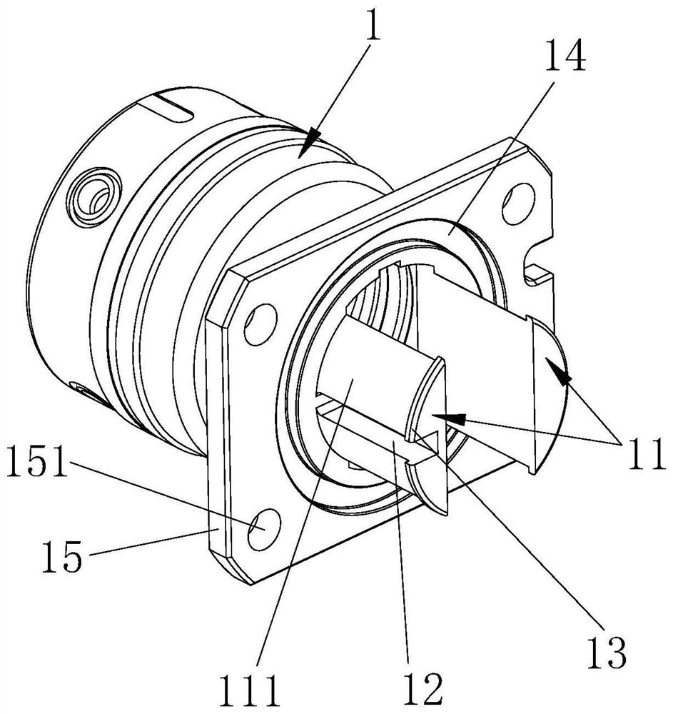 Shielding connection structure of outdoor power socket