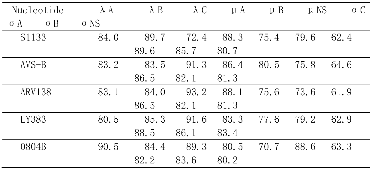 Novel chicken reovirus strain