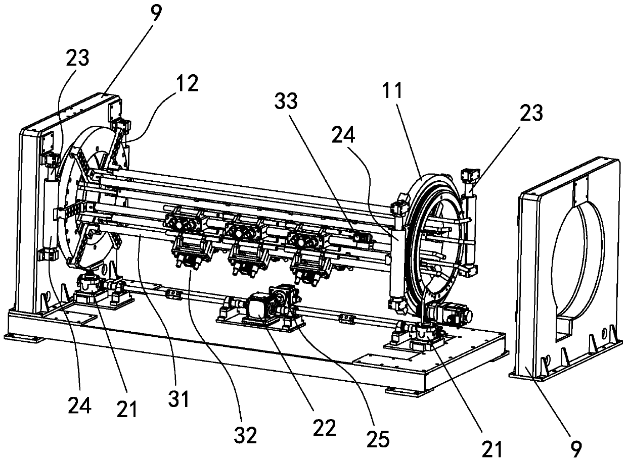 Tunnel type welding machine capable of being directly changed and welding method thereof