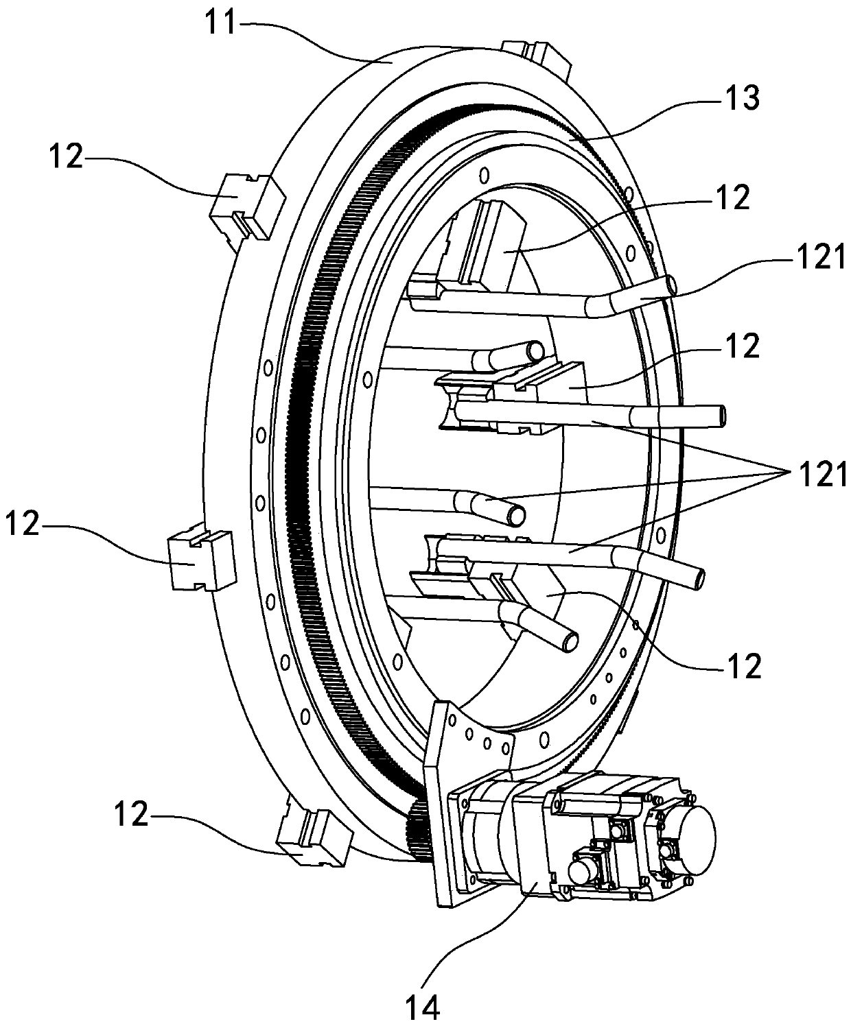 Tunnel type welding machine capable of being directly changed and welding method thereof