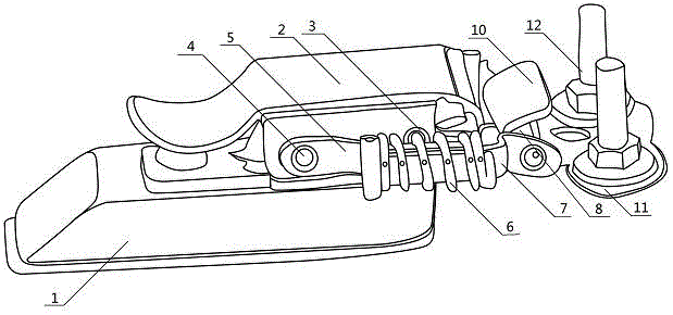 Mechanism case cover tightening lock for substation equipment