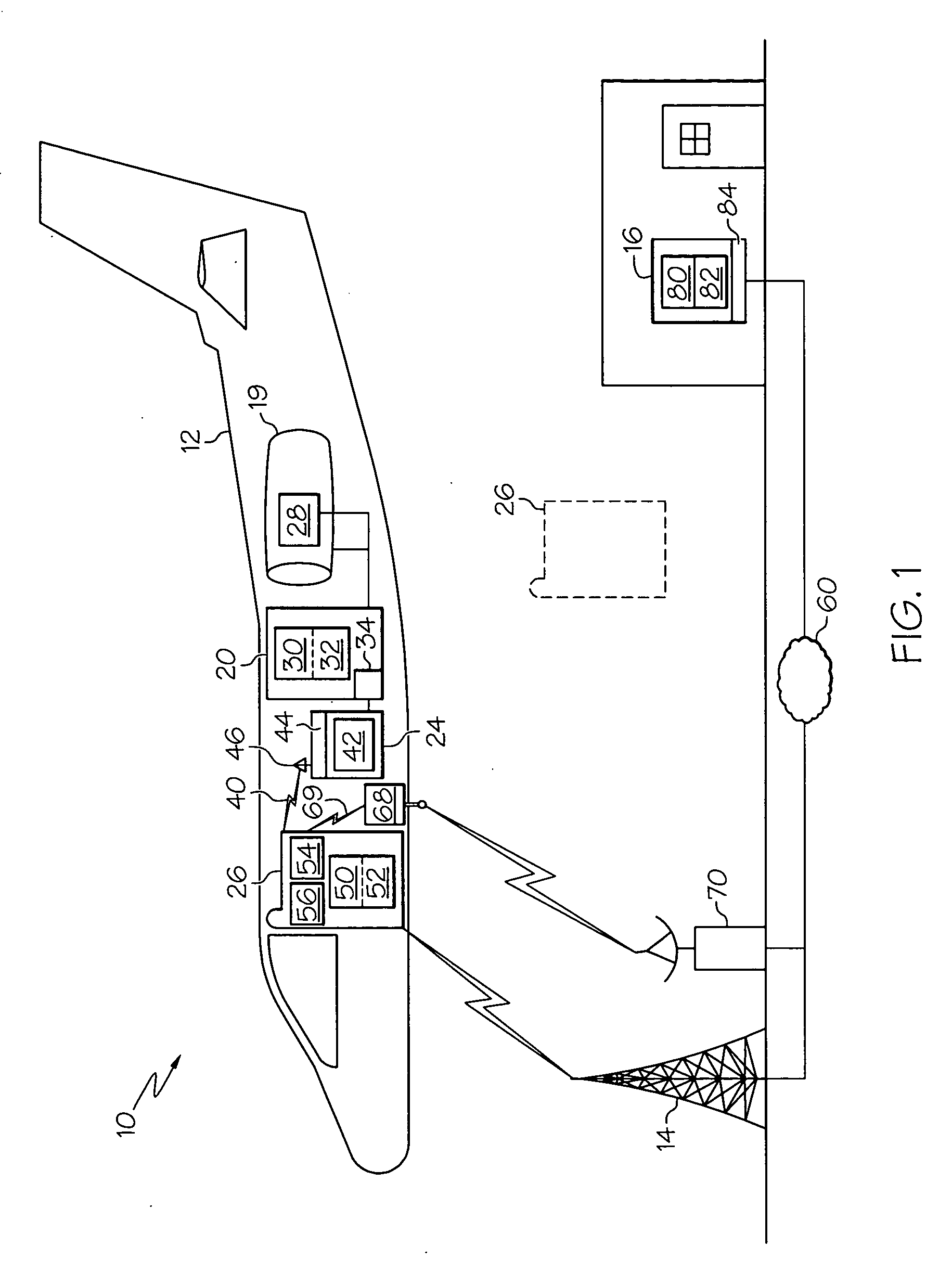 System and method for acquiring  data from an aircraft