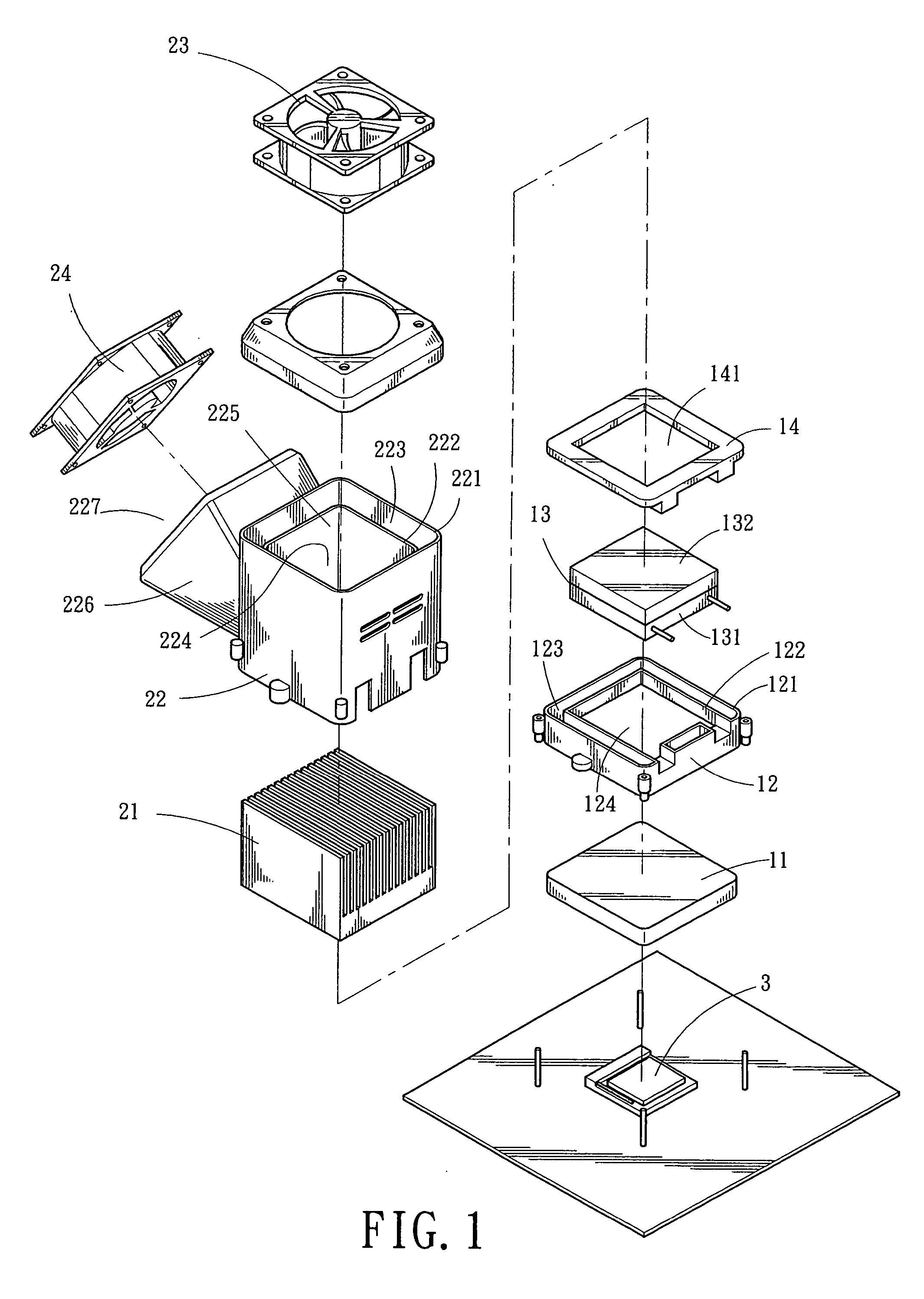 Chip-based CPU cooler and cooling method thereof