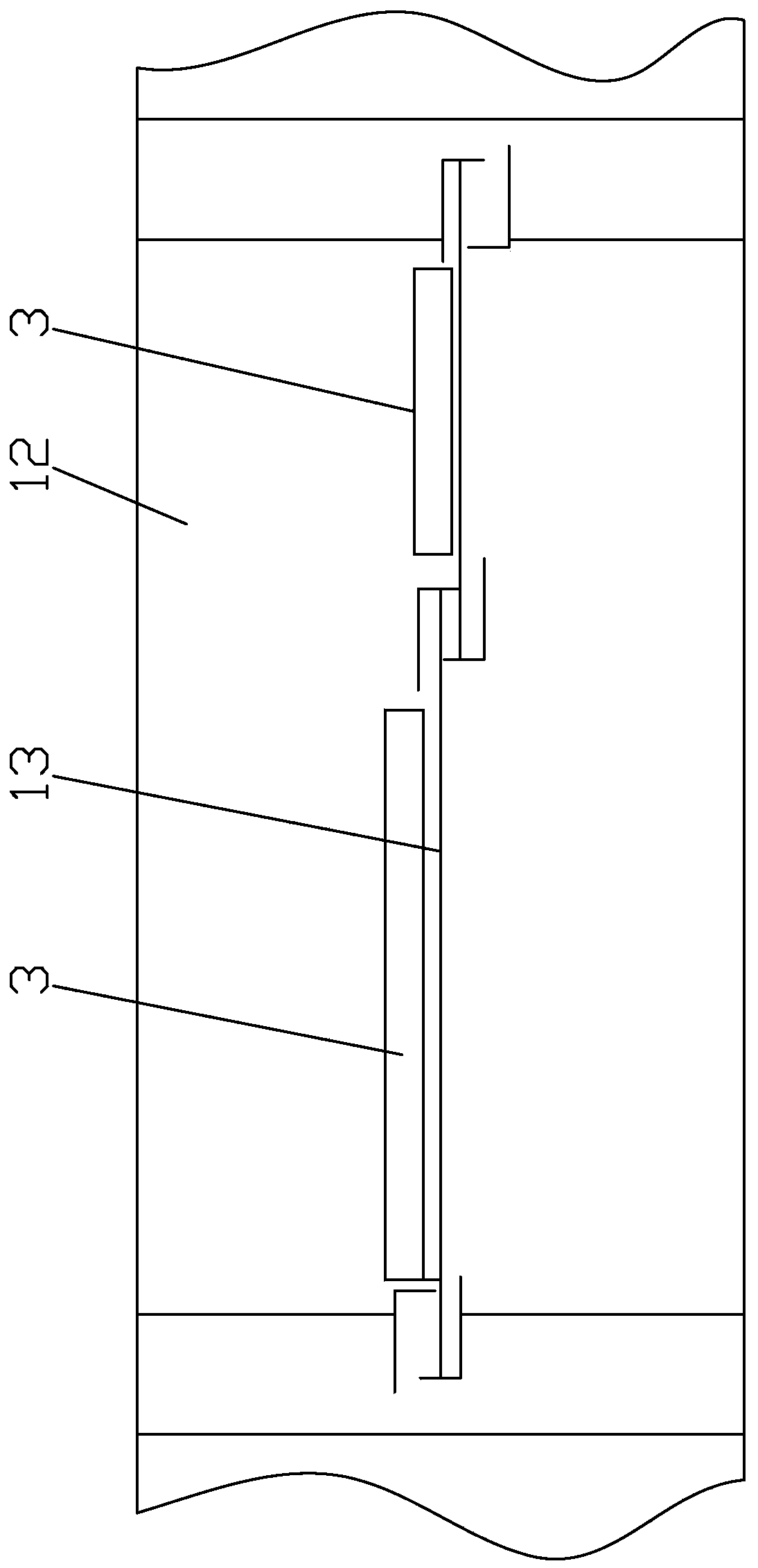 Underground vertical installation method of hdpe geomembrane