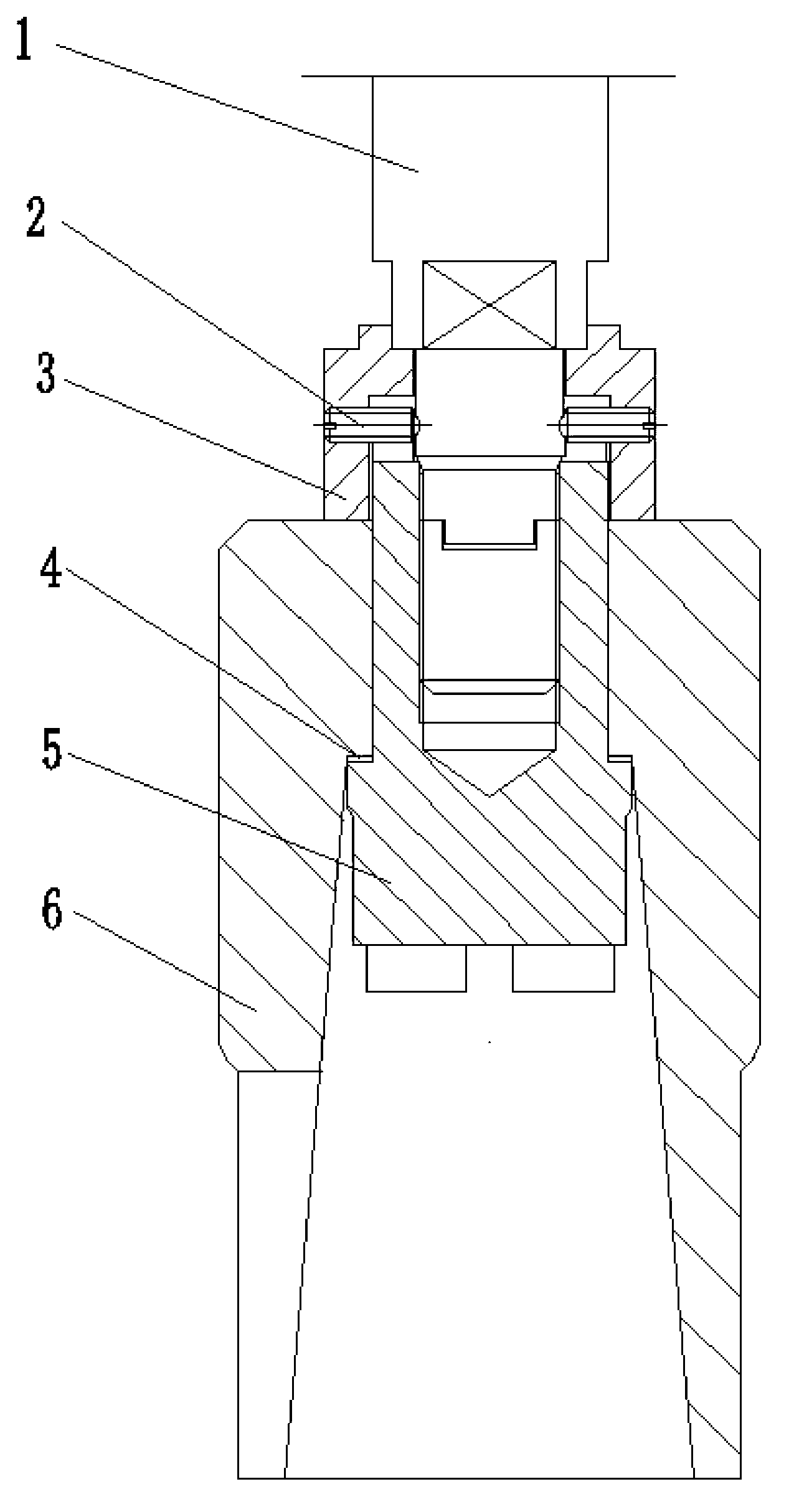 Anti-loose structure for connection of spool and valve rod