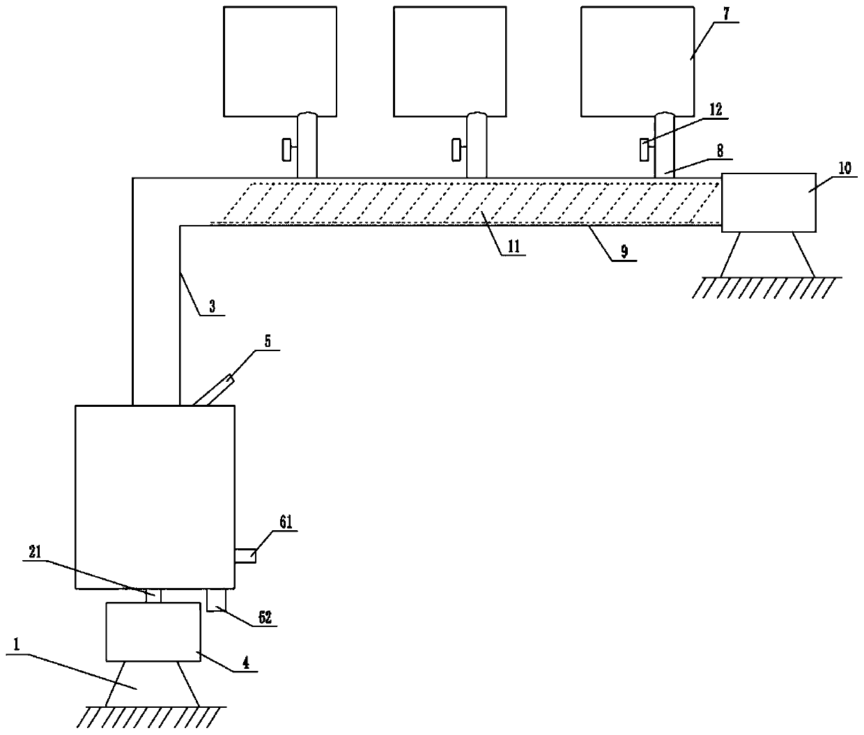 High-strength composite material raw material multi-stage mixing apparatus and material mixing method thereof