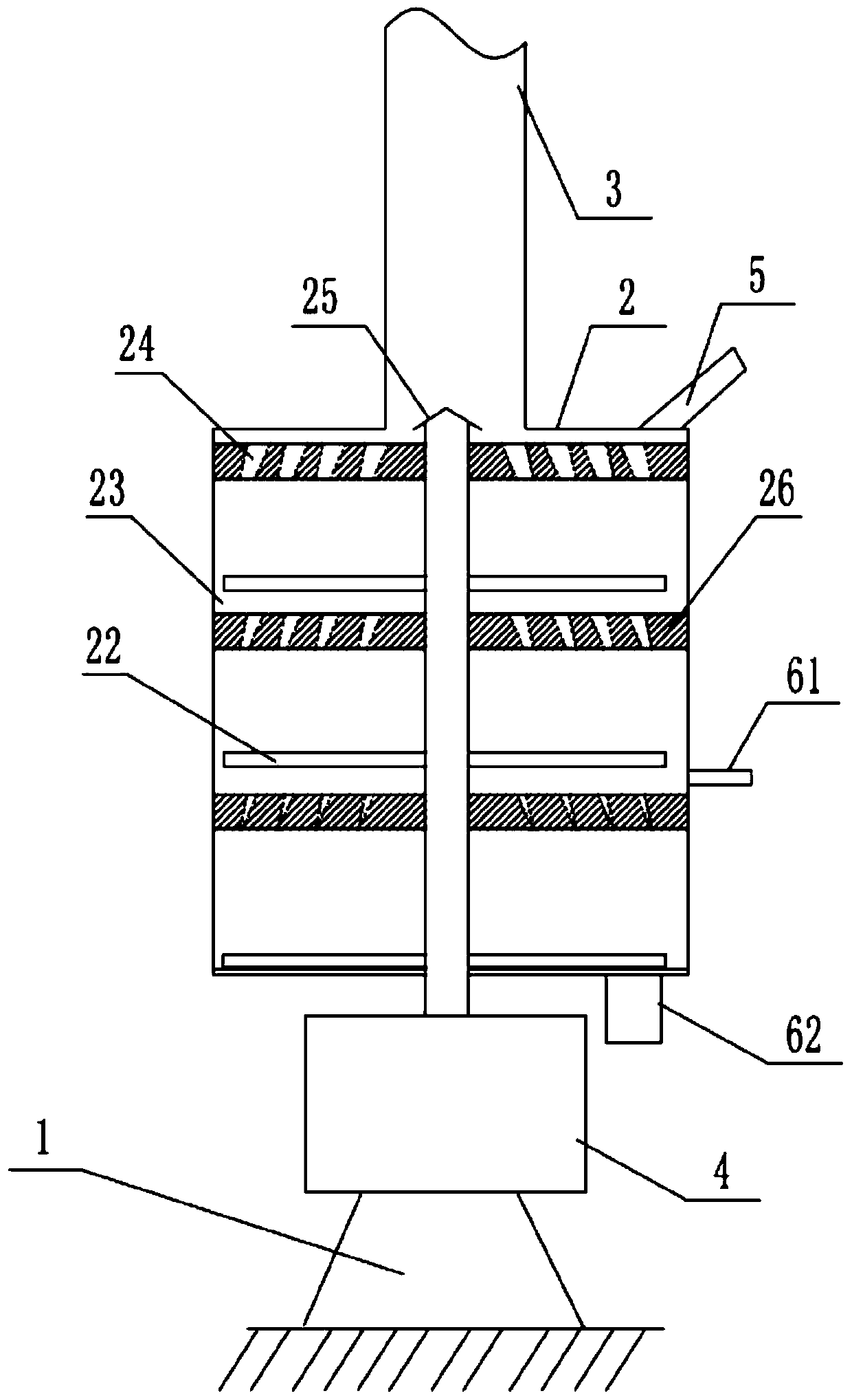 High-strength composite material raw material multi-stage mixing apparatus and material mixing method thereof