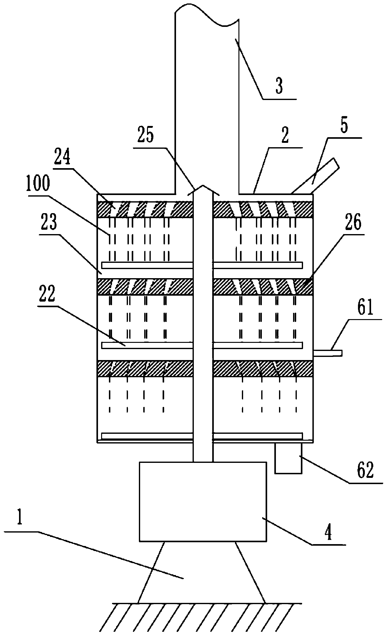 High-strength composite material raw material multi-stage mixing apparatus and material mixing method thereof