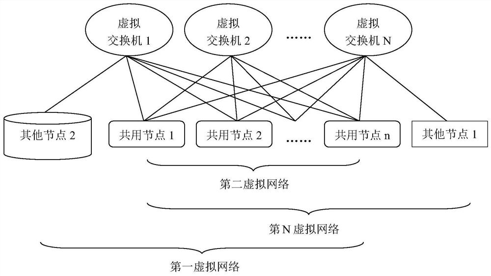 Multi-virtual network system and method for realizing multi-virtual network communication